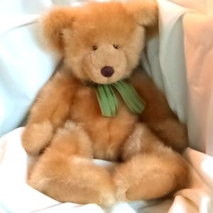 Barrington the Bear by Ross. Very cuddly  and loveable